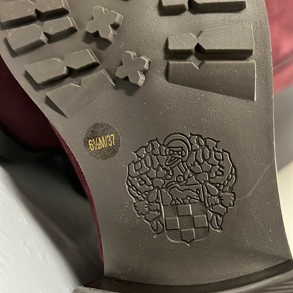 NIB Vince Camuto Women’s Wadelyn Leather Round Toe Mid-Calf Boot, Red - 6.5 - Picture 10 of 13